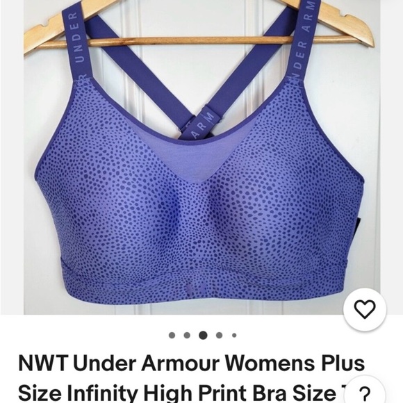 Under Armour Women’s Plus Size Infinity High print Bra - Picture 1 of 16